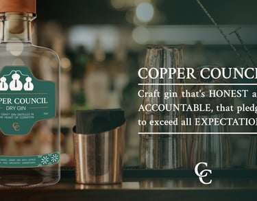 Advertisement for Copper Council Gin