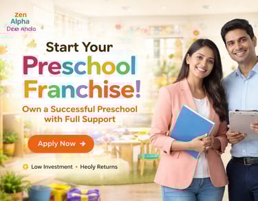 Best and Affordable Preschool Franchise in India Zen Alpha preschool