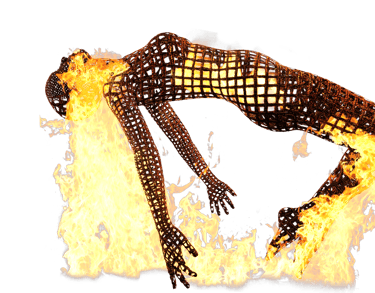 burn-out stress, persoon is opgebrand