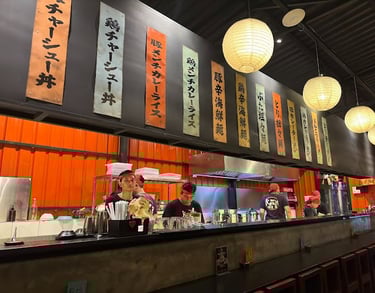 Kenji Ramen Bali Seminyak modern Japanese restaurant dining atmosphere design