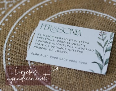 tarjetas de boda