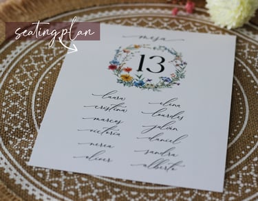 seating plan boda