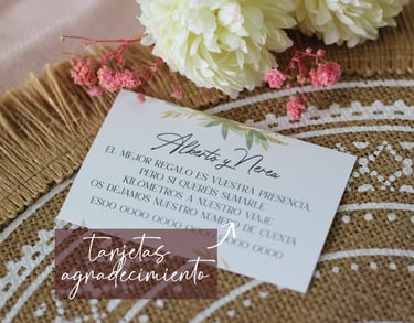 tarjetas de boda