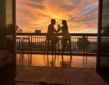 KK SUNSET VILLA BALCONY SUNSET VIEW