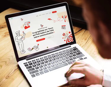 service design de site web plume graphiste tours