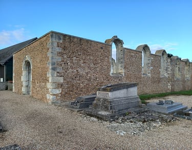 Photo des ruines de l'église de Les Authieux 27220 - ATZ Diagnostic Immobilier