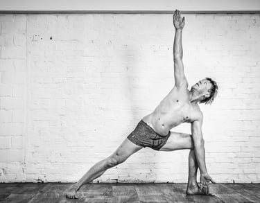 teacher triangle pose asana yoga