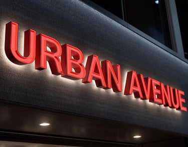 a sign that says urban avenue