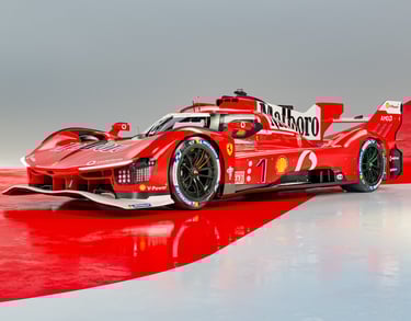 Livery de Ferrari hypercar inspirada en el Ferrari de F1 de Michael Schumacher