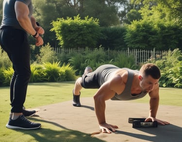 a man riding a skateboard down a street next to tall buildings