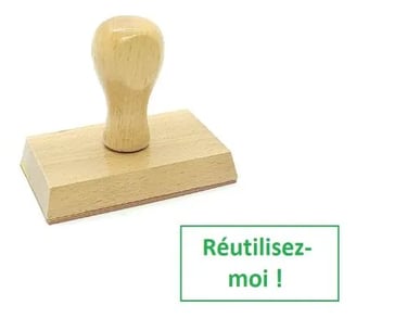Tampon "Réutilisez-moi"