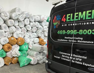 4 Elements Air Conditioning van - serving the DFW area. Trusted, family owned AC business.