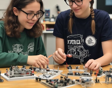 a man riding a skateboard down a street next to tall buildings