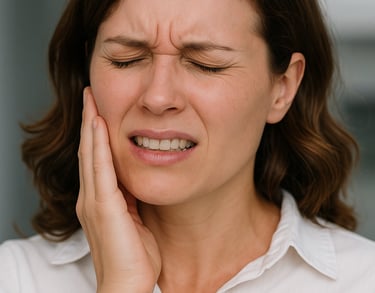Women feeling dizzy due to vertigo symptoms