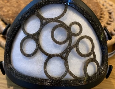 flo-71: Flomask with Bubbles decoration