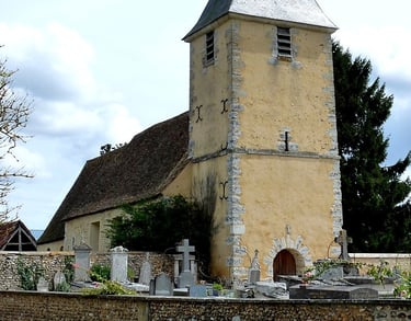 Photo de l'église et du cimetière de Serez 27220 - ATZ Diagnostic Immobilier