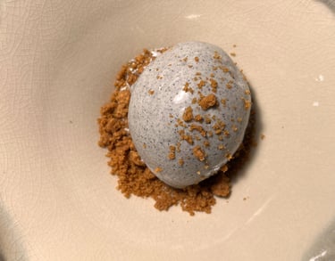 Crème glacée sésame noir