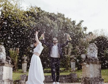 douche de champagne mariage