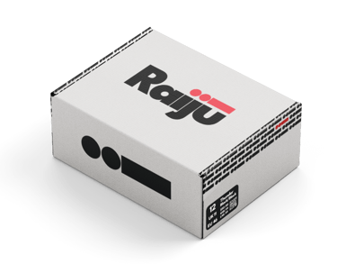 Closed Raiju shoe box in white