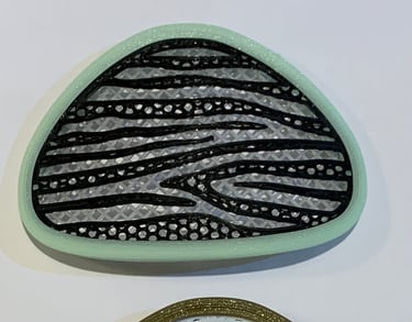 Zebra stripes decoration for Flo mask