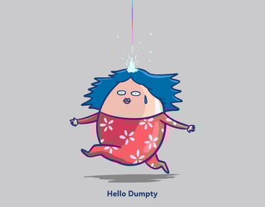 Lucky Hello Dumpty 坎坷蛋中頭獎 