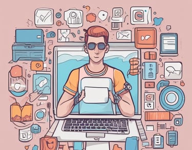 black blue and yellow textile