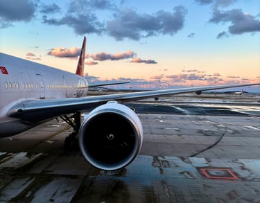 a plane with a jet engine and a jet engine