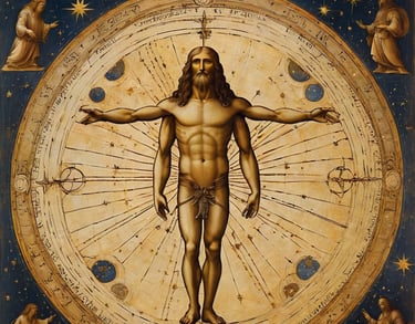 man is a map of psychic energy corresponding to different planets in astrology