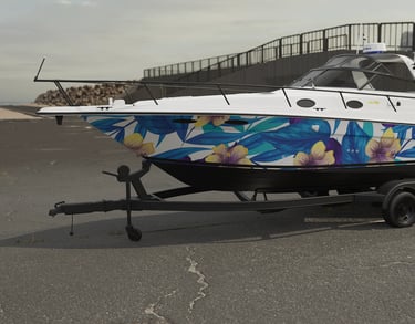 Personnalisation de bateau covering