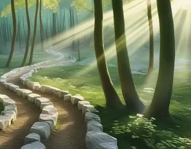 Symbolische Illustration für Begleitung und Unterstützung bei Demenz – Kraftwald