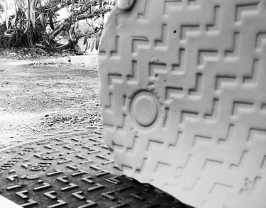 Empreintes de texture urbaine en céramique