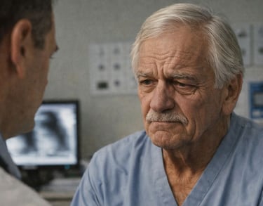 a man in scrubs and a nurse in scrubs