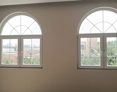 تركيب أبواب UPVC من شركة اليمامة