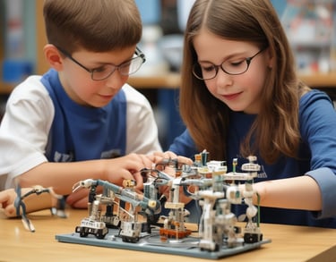 a man riding a skateboard down a street next to tall buildings