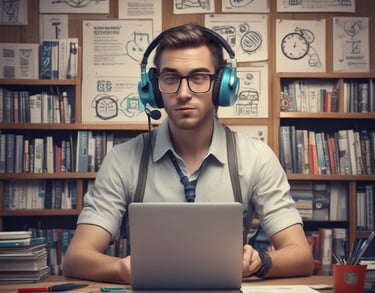 a man riding a skateboard down a street next to tall buildings