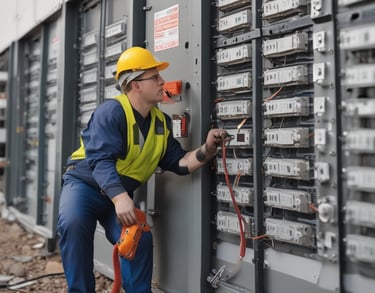 a man riding a skateboard down a street next to tall buildings