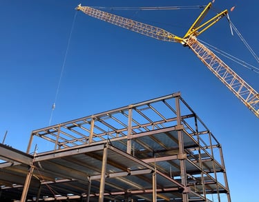 structural steel erection for industrial facility construction Southeast US