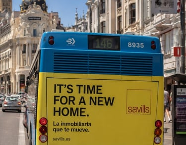 Publicidad Autobuses Madrid Trasera Integral Gran Vía