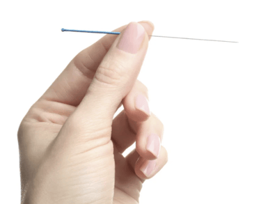 Sterile acupuncture needle used in traditional Chinese medicine and acupuncture treatment