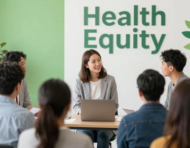 a man riding a skateboard down a street next to tall buildings