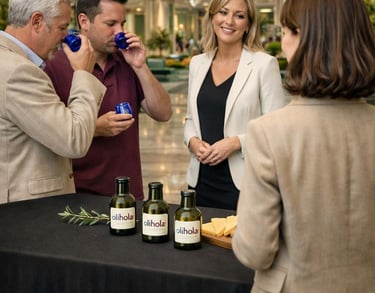 Cata de aceite de oliva en un hotel