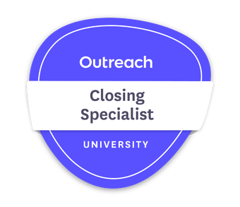 Outreach Closing Certification