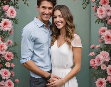 a man riding a skateboard down a street next to tall buildings