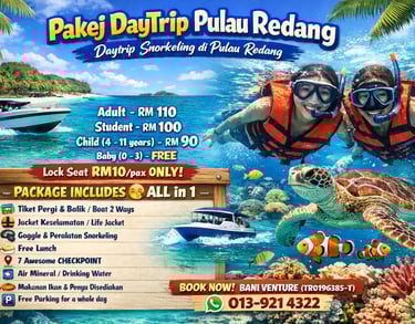 PAKEJ DAYTRIP PULAU REDANG MURAH