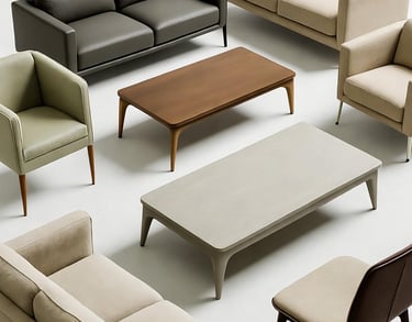 Handcrafted designer furniture by Apex Furniture, highlighting refined craftsmanship, premium