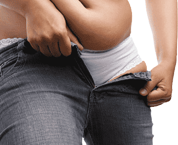 Imagen de una mujer obesa utilizado en la pagina web de la Dra. Arlenis Guzmán