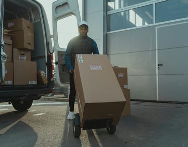 Transport d’électroménager en camionnette