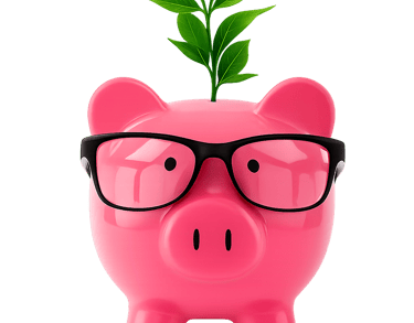The Simple Budget Piggy with Planter