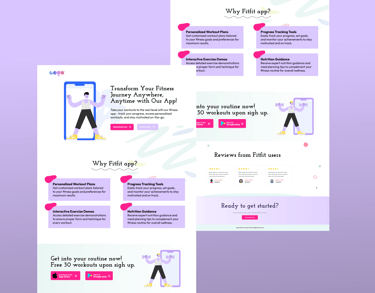 a website page with a woman's profile and a man's profile