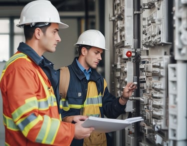 a man riding a skateboard down a street next to tall buildings